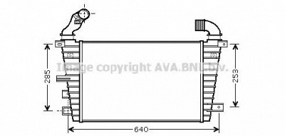 AVA QUALITY COOLING ol4416 -  Интеркулер